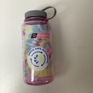 Nalgene Tie Dye Water Bottle 32oz BPA Free Made in USA Simple Safe Sustainable